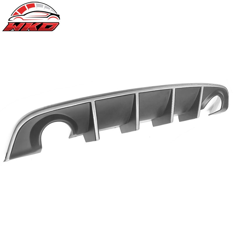 Fits 15-23 Dodge Charger OE Style Rear Bumper Diffuser w/ White Reflective Tape