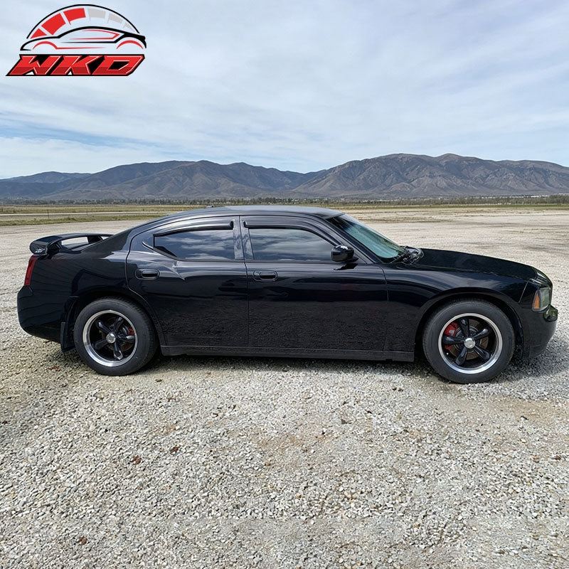 Fits 06-10 Dodge Charger RWD TPE Floor + Trunk + Backrest Mats + Window Visors