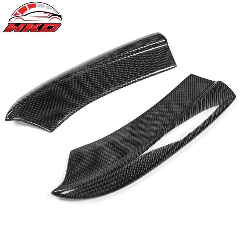 Fits 15-23 Dodge Charger Rear Bumper Side Aprons Spat Valance Matte Carbon Fiber