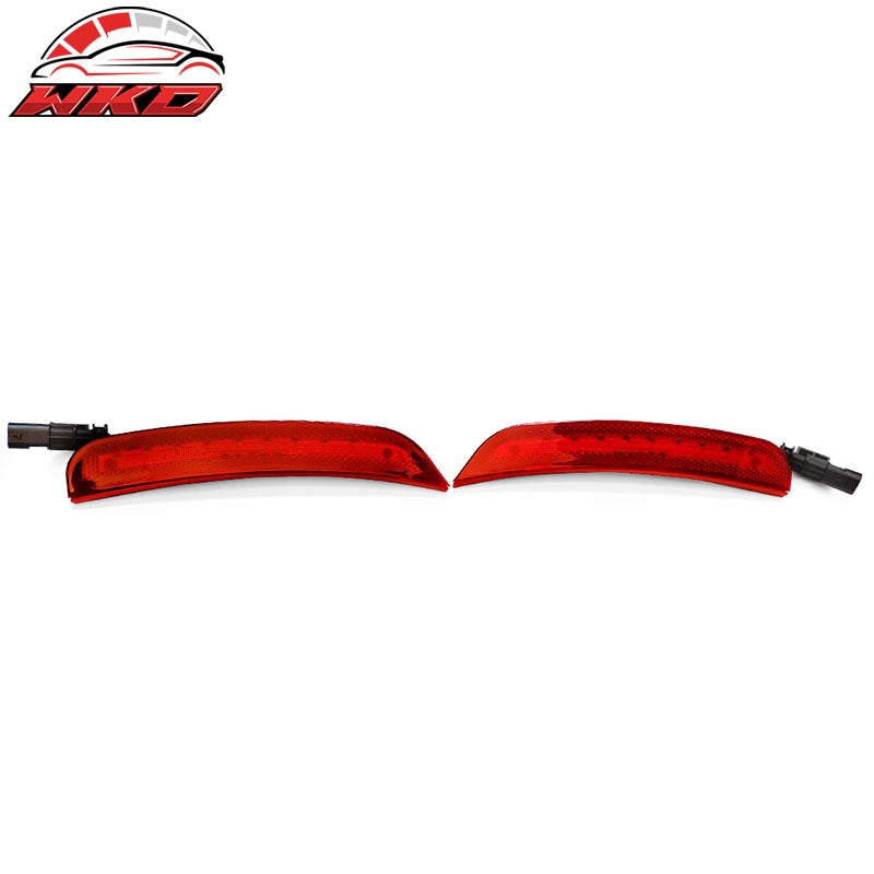 Fits 15-23 Dodge Charger 2PCS Rear Side Marker Lights Turn Signal Lamp Red Lens