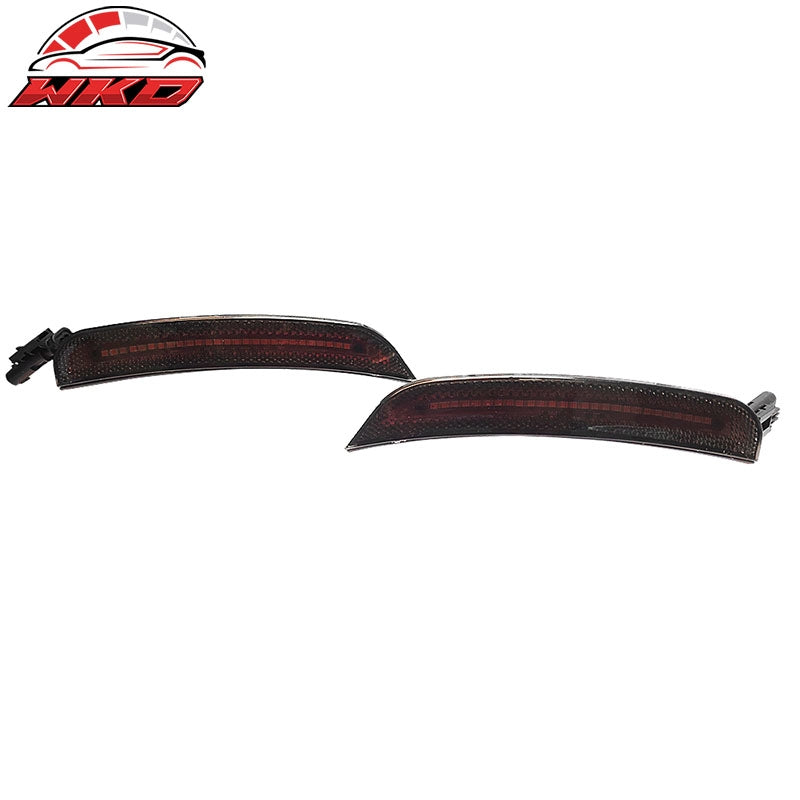 Fits 15-23 Dodge Charger 2PCS Rear Side Marker Lights lamps Smoked Lens LED