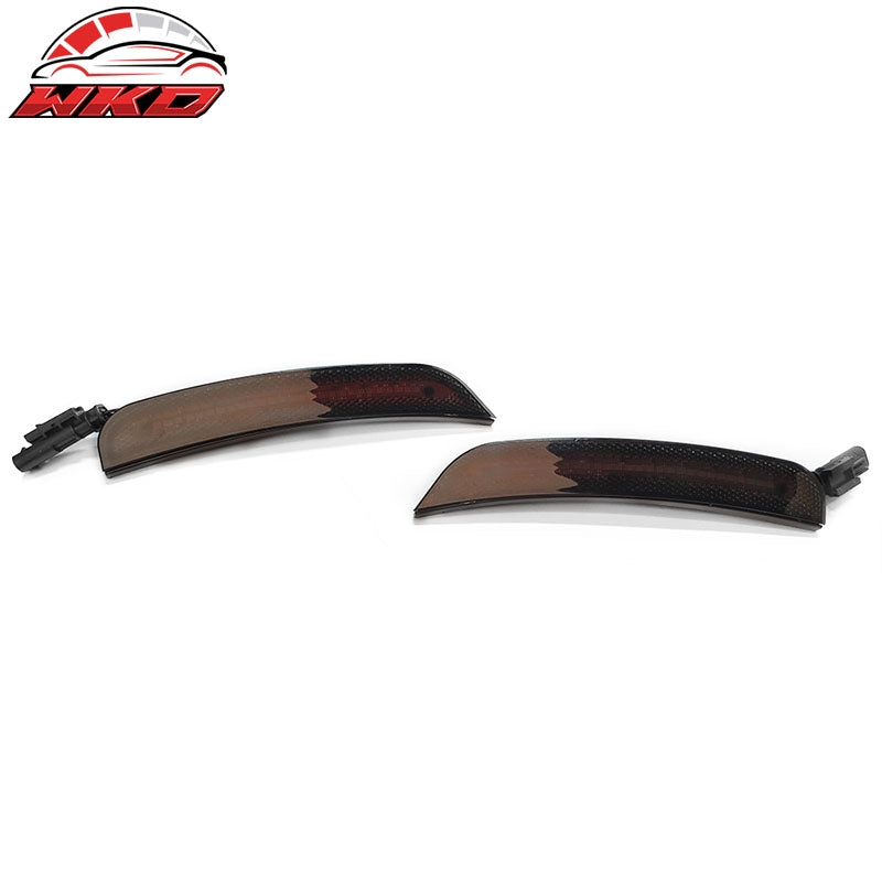 Fits 15-23 Dodge Charger 2PCS Rear Side Marker Lights lamps Smoked Lens LED