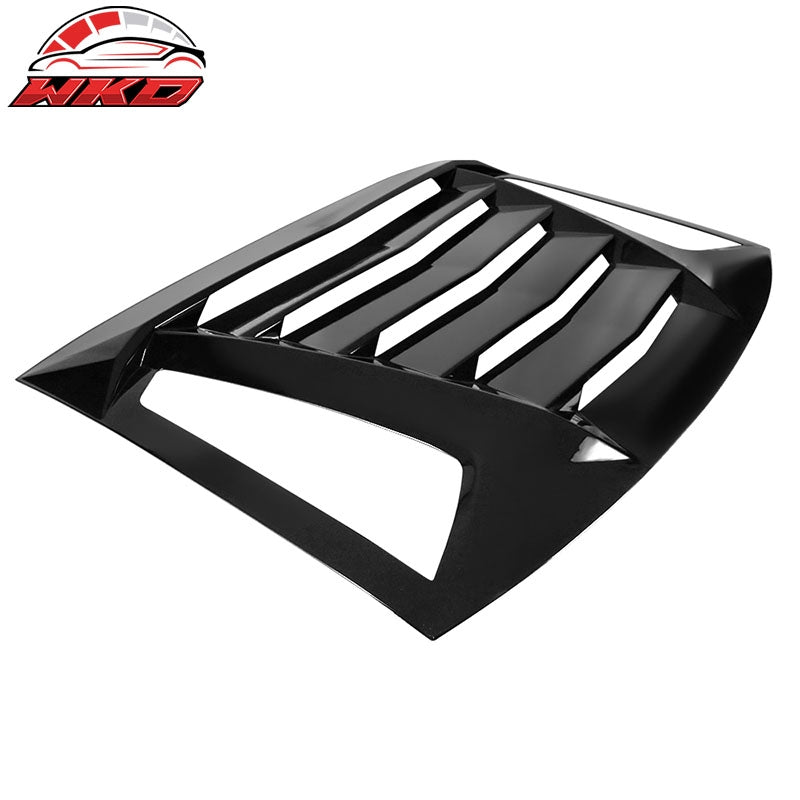 Fits 11-23 Dodge Charger Ikon V2 Style Rear Window Louver - Gloss Black