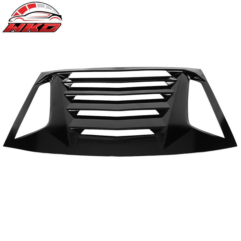 Fits 11-23 Dodge Charger Ikon V2 Style Rear Window Louver - Gloss Black