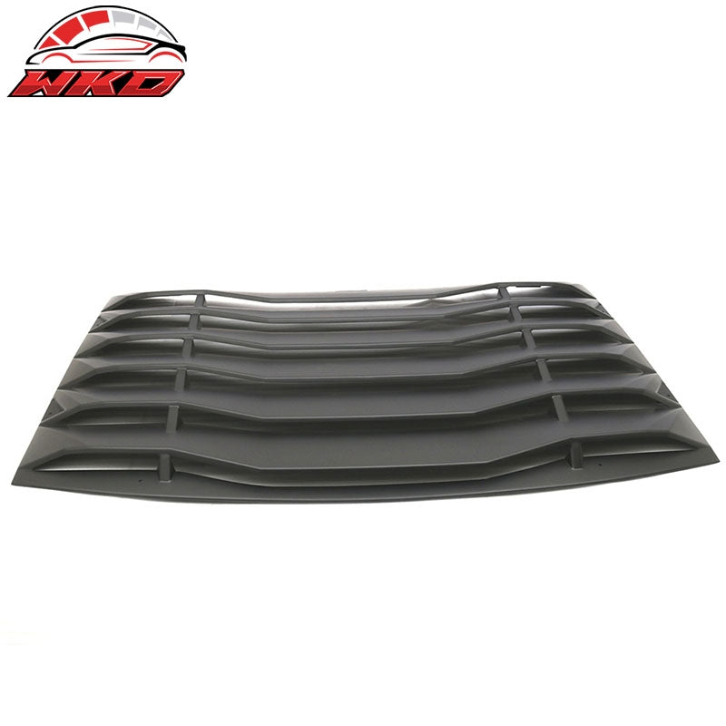 Fits 11-23 Dodge Charger Ikon Style Rear Window Louver Unpainted Black