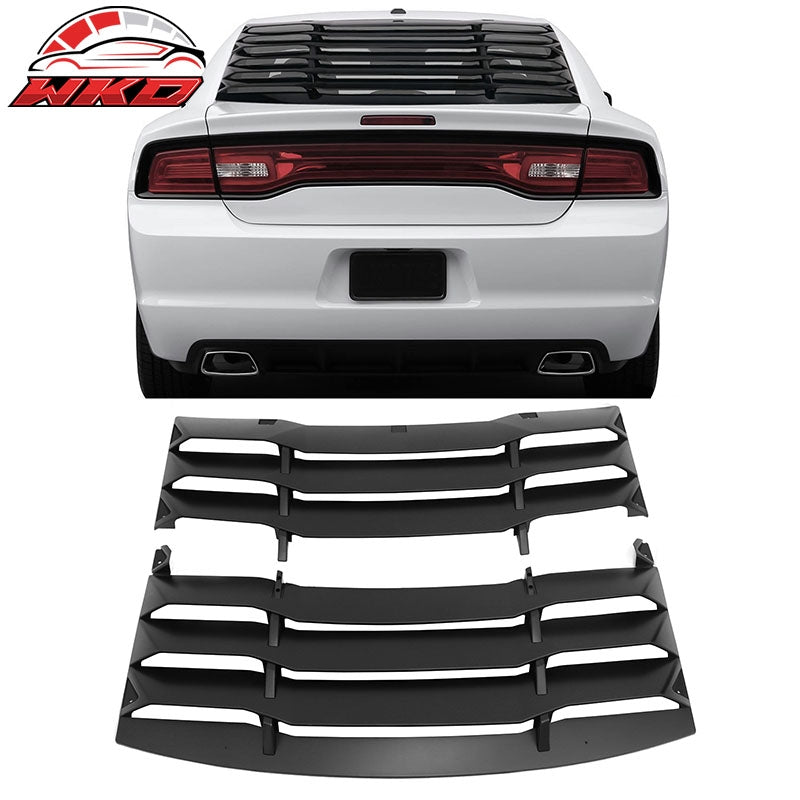 Wholesale 11-23 Dodge Charger 2PC Matte Black Rear Window Louver Windshield Cover ABS