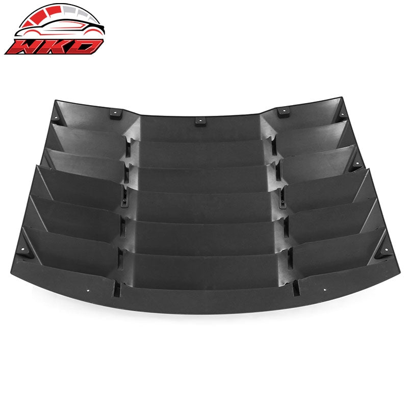 Fits 11-23 Dodge Charger 2PC Matte Black Rear Window Louver Windshield Cover ABS