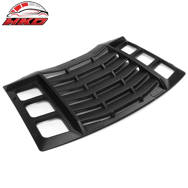 Wholesale 11-23 Dodge Charger IKON ABS Rear Window Louver Cover Matte Black - 3PCS