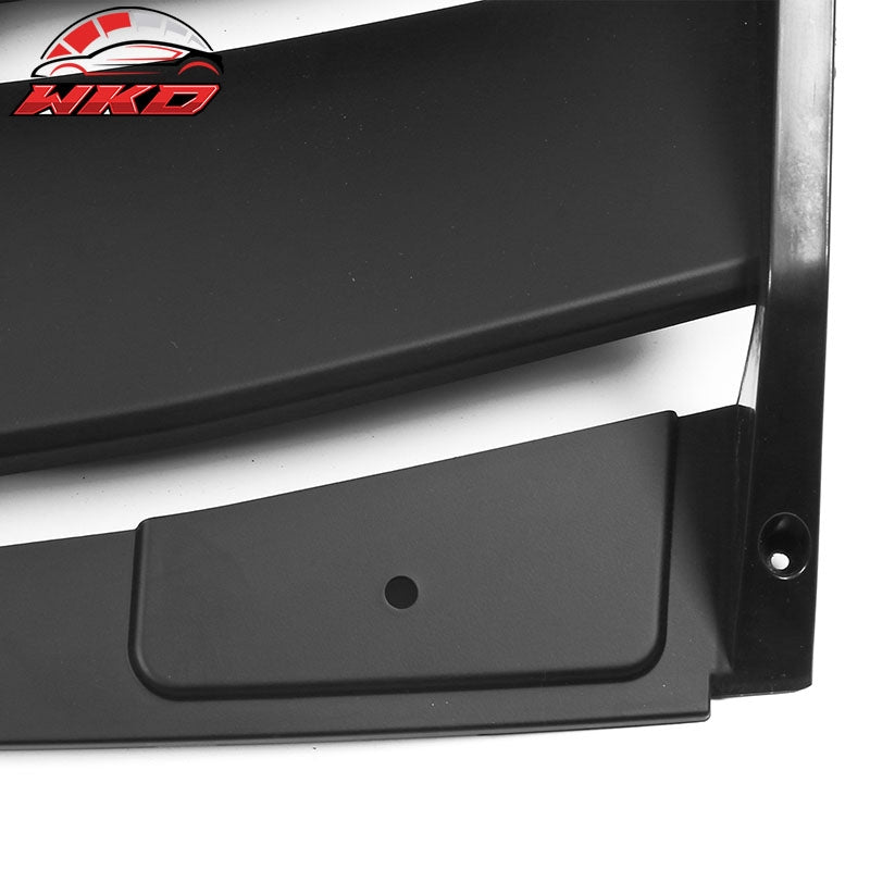 Fits 11-23 Dodge Charger IKON ABS Rear Window Louver Cover Matte Black - 3PCS