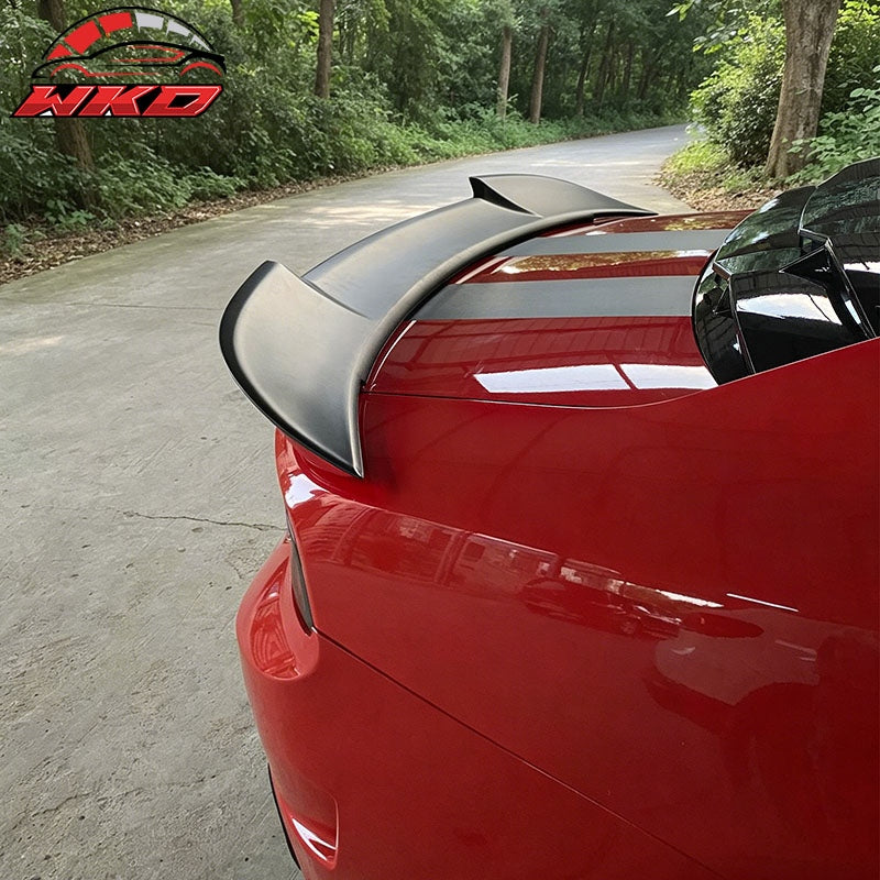 For 15-23 Dodge Charger w/ Hellcat Spoiler Add On Upon Style Matte Trunk Spoiler