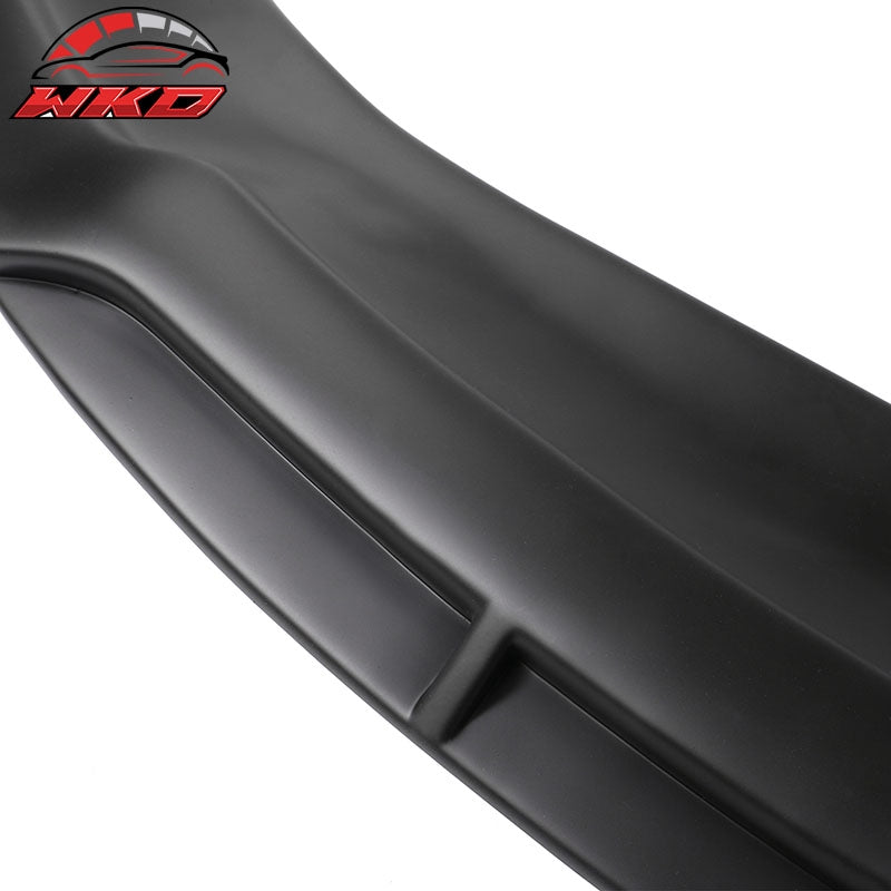 Fits 15-23 Dodge Charger SRT Front Bumper Lip Spoiler V2 Style PP Matte Black