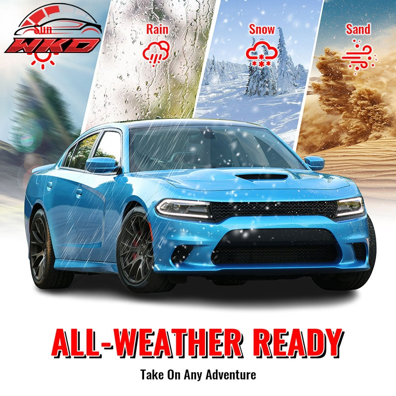 Fits 15-23 Dodge Charger SRT Hellcat Style Front Bumper Cover Replacement Kit PP