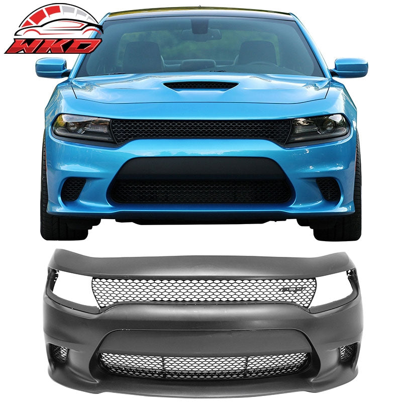 Wholesale 15-23 Dodge Charger SRT Hellcat Style Front Bumper Cover W/Fog Light Grille