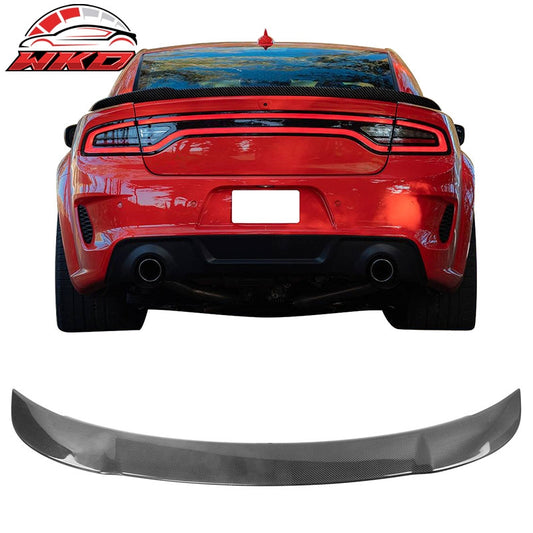 Wholesale 15-23 Dodge Charger SRT Hellcat Style Carbon Fiber Rear Trunk Spoiler Wing