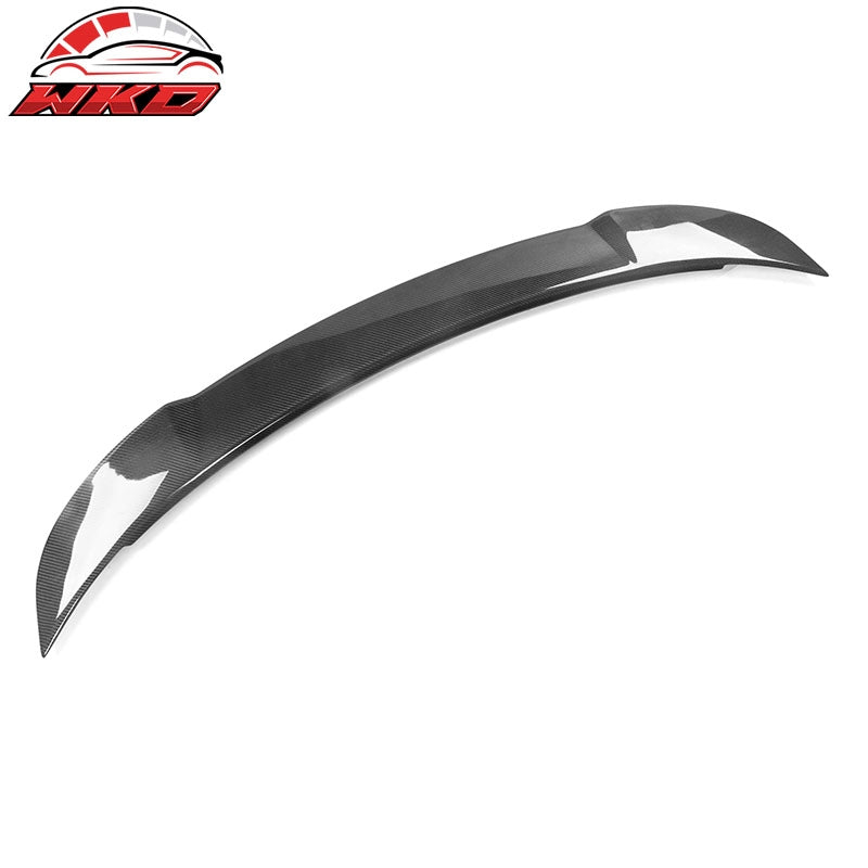 Fits 15-23 Dodge Charger SRT Hellcat Style Carbon Fiber Rear Trunk Spoiler Wing