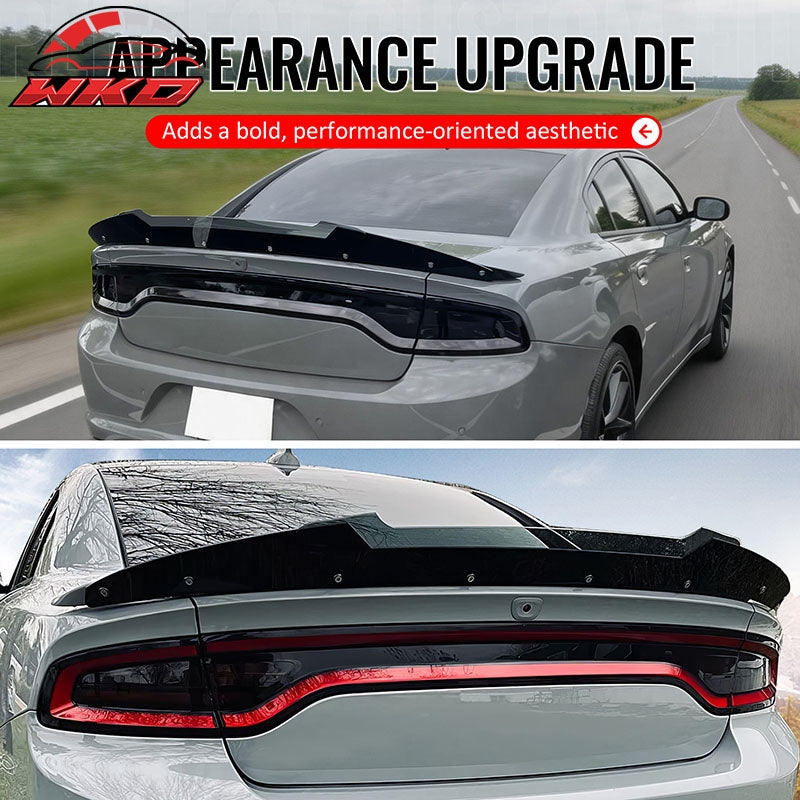 Fits 15-23 Dodge Charger SRT Hellcat Venom V2 Wickerbill Spoiler Gurney Flap PC