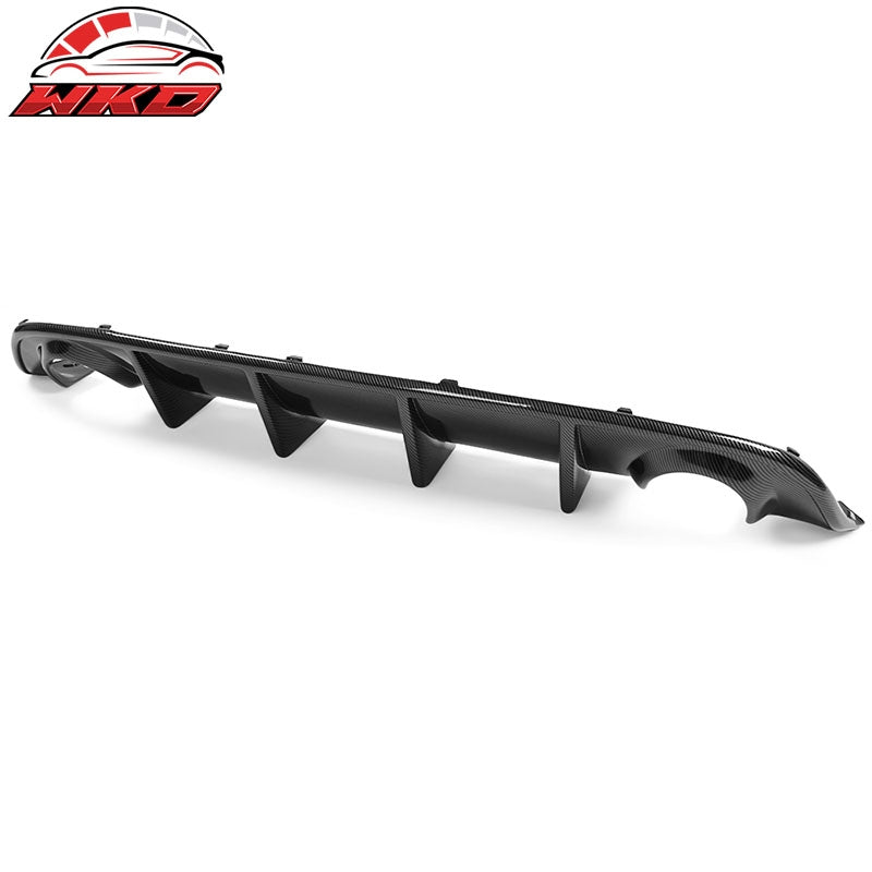 Fits 15-23 Dodge Charger SRT Carbon Fiber Print Rear Bumper Diffuser OE Style PP