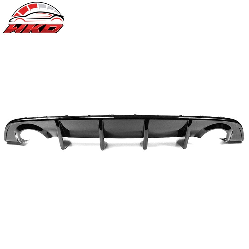 Fits 15-23 Dodge Charger SRT OE Style Rear Bumper Lip Diffuser Gloss Black PP