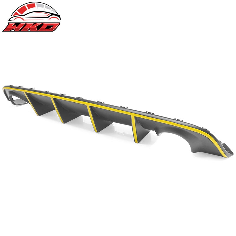 Fits 15-23 Dodge Charger SRT OE Style Rear Diffuser with Yellow Reflective Tape