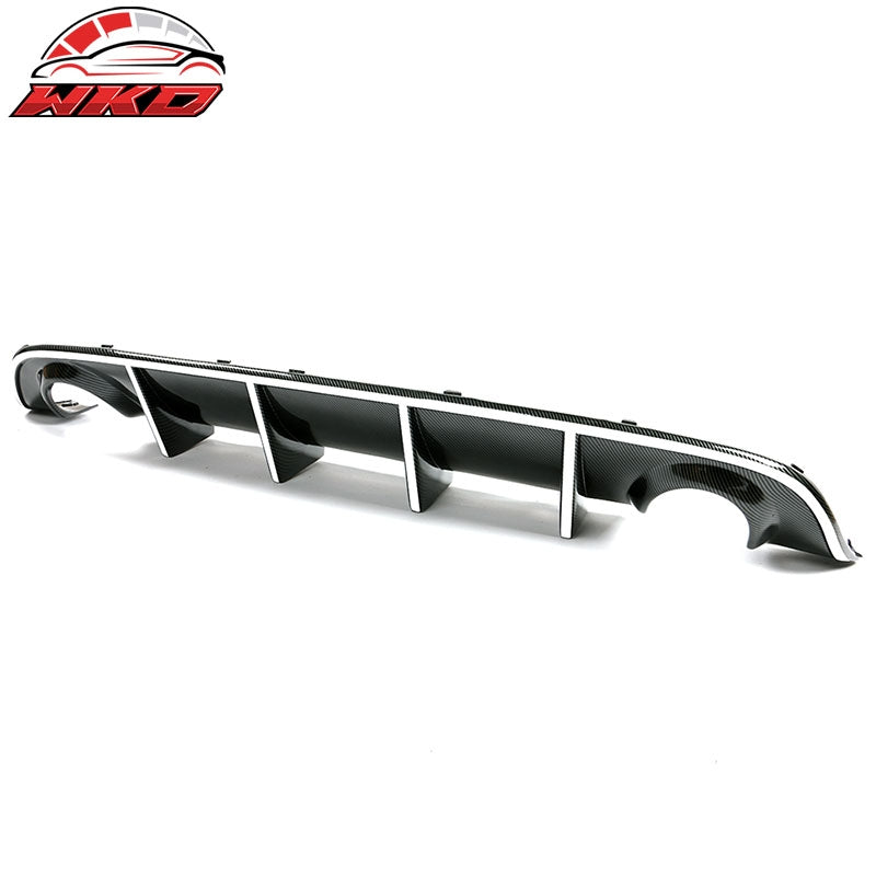 Fits 15-23 Dodge Charger SRT OE Style Rear Diffuser with White Reflective Tape