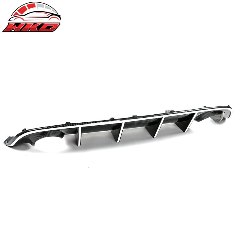 Fits 15-23 Dodge Charger SRT OE Style Rear Diffuser with White Reflective Tape