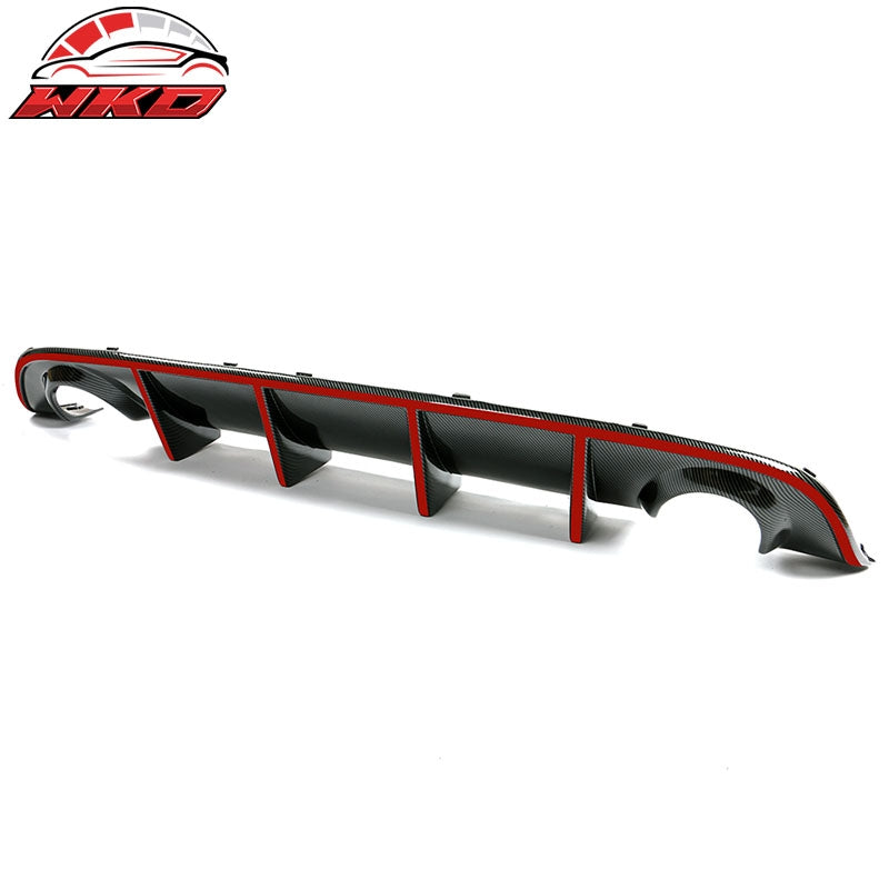 Fits 15-23 Dodge Charger SRT OE Style Rear Diffuser with Red Reflective Tape
