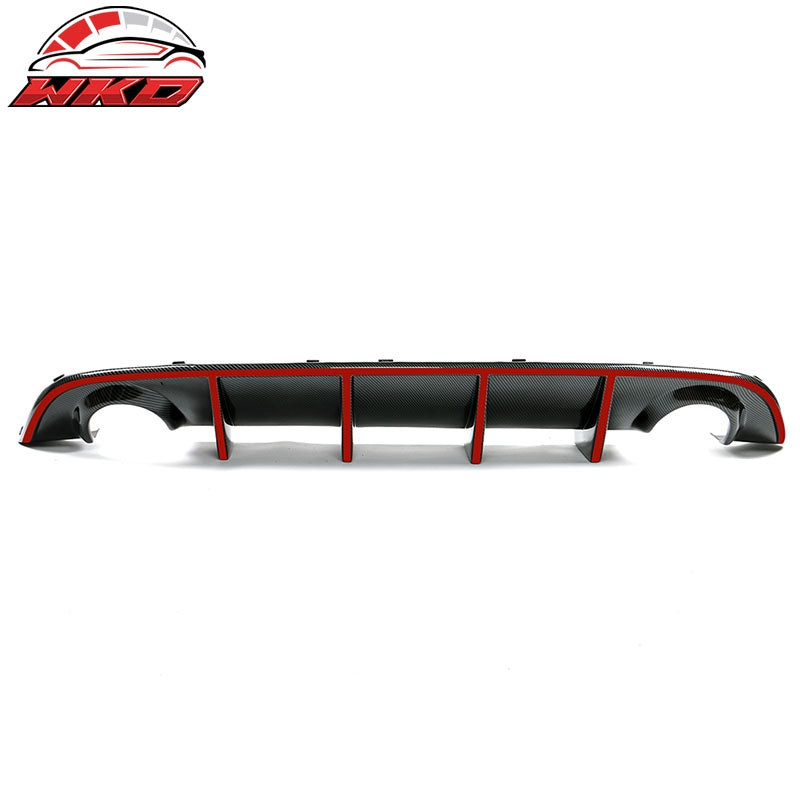 Fits 15-23 Dodge Charger SRT OE Style Rear Diffuser with Red Reflective Tape