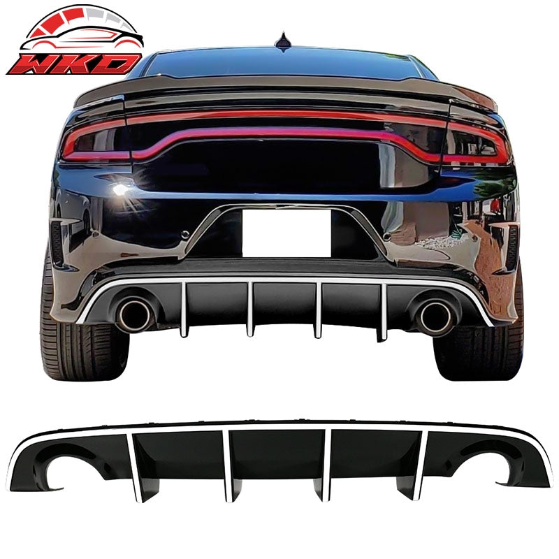 Wholesale 15-23 Dodge Charger SRT OE Style Rear Diffuser with White Reflective Tape