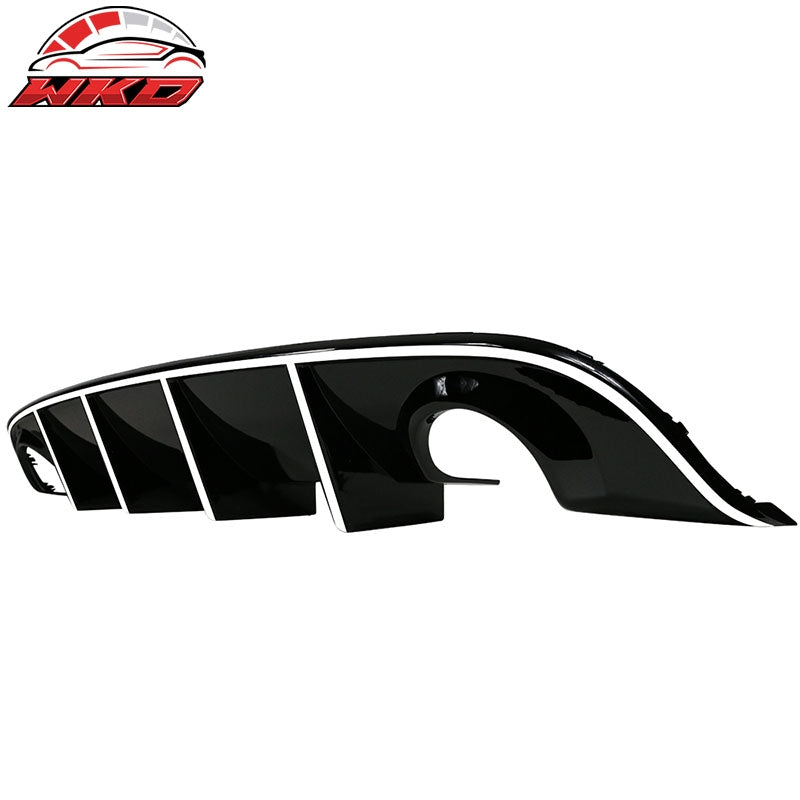 Fits 15-23 Dodge Charger SRT OE Style Rear Diffuser with White Reflective Tape
