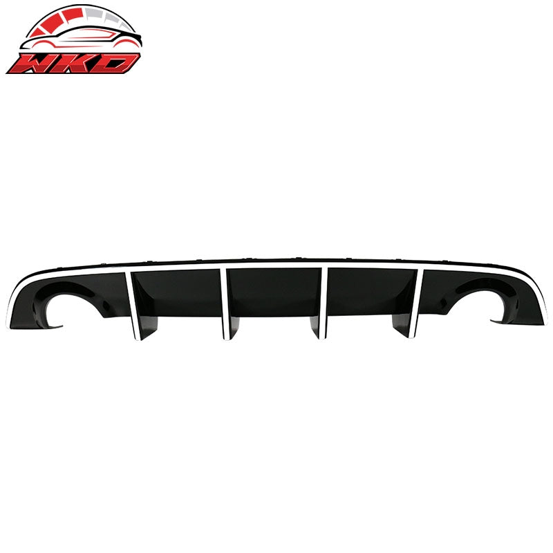 Fits 15-23 Dodge Charger SRT OE Style Rear Diffuser with White Reflective Tape