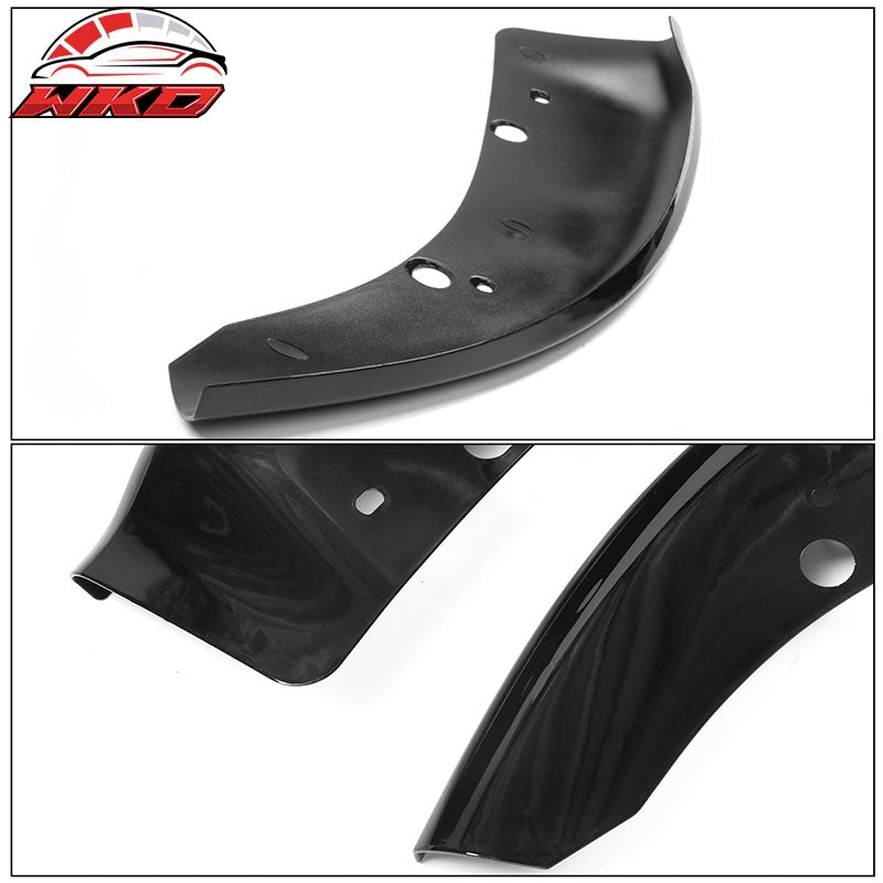 Fits 15-23 Dodge Charger SRT Scat Pack 2PC Front Bumper Lip Splitter Gloss Black