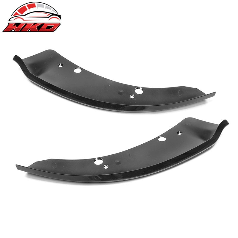 Fits 15-23 Dodge Charger SRT Scat Pack 2PC Front Bumper Lip Splitter Gloss Black