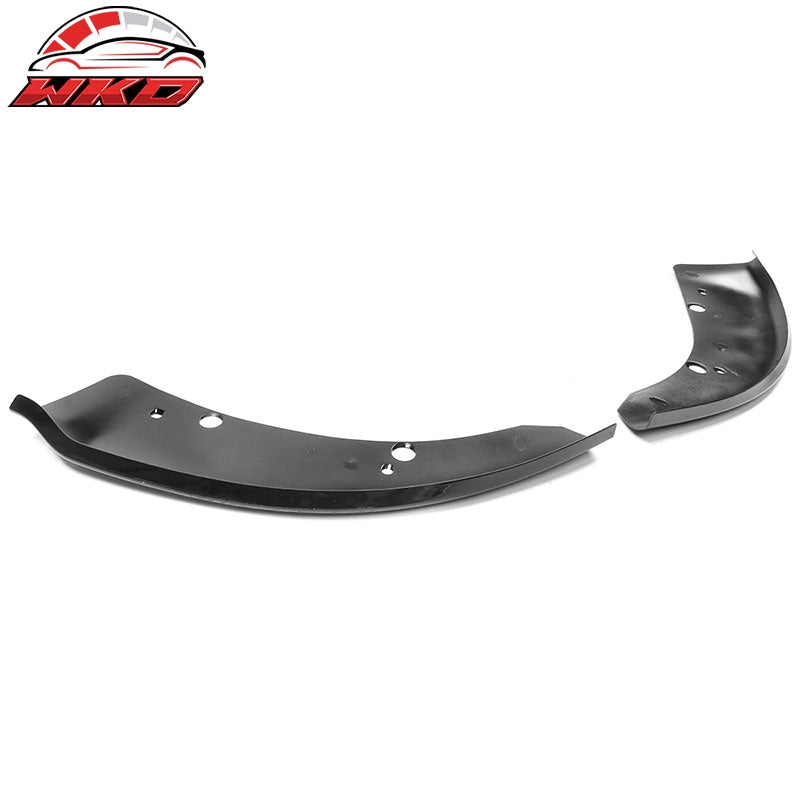 Fits 15-23 Dodge Charger SRT Scat Pack 2PC Front Bumper Lip Splitter Gloss Black