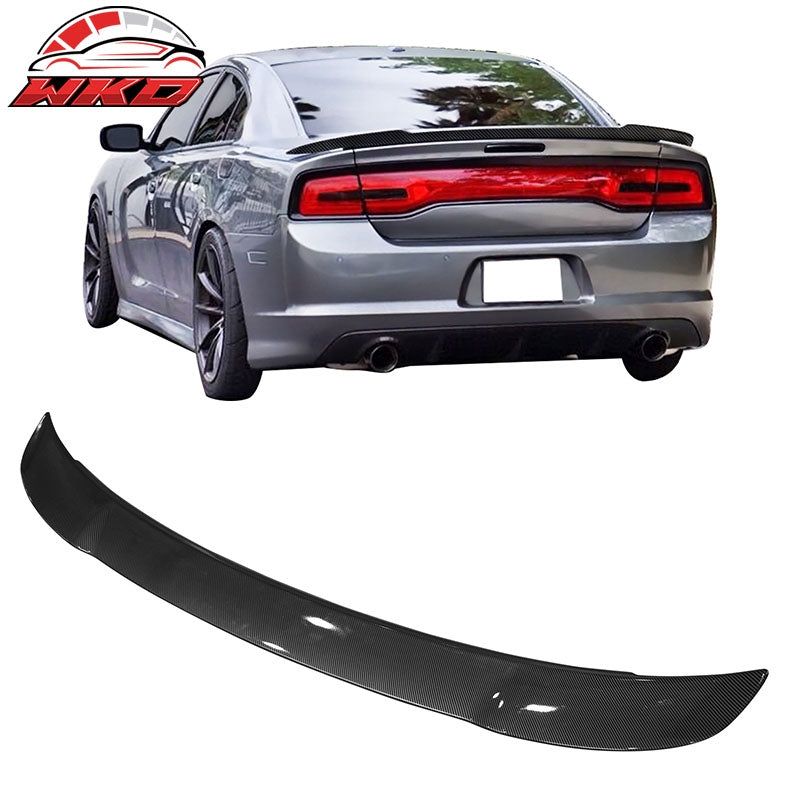 Wholesale 11-14 Dodge Charger SRT Style Trunk Spoiler Wing Carbon Fiber Print ABS