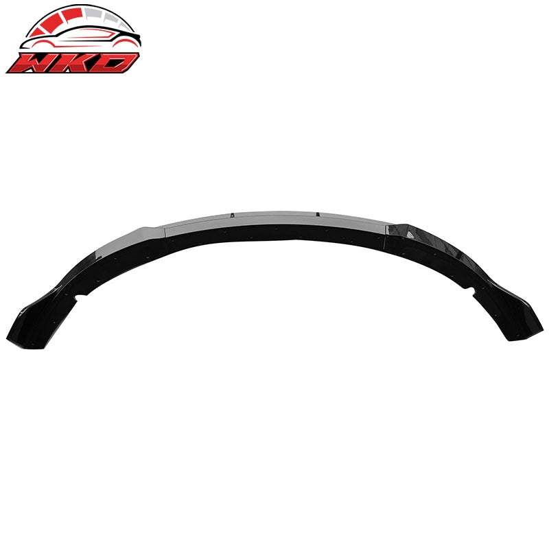 Fits 15-23 Dodge Charger SRT V2 Style Gloss Black Front Bumper Lip Spoiler 4PCS