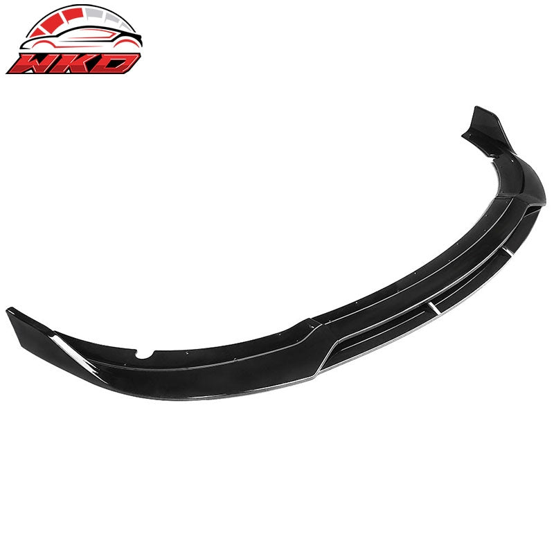 Fits 15-23 Dodge Charger SRT V2 Style Gloss Black Front Bumper Lip Spoiler 4PCS