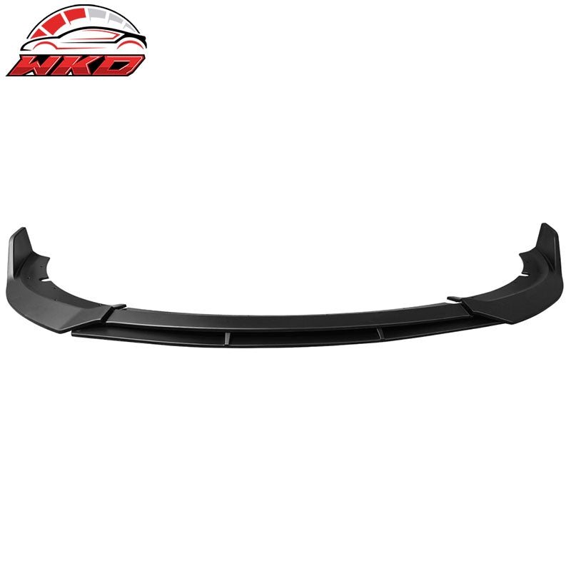 Fits 15-23 Dodge Charger SRT V2 Style Front Lip Spoiler Matte Black ABS 4PC