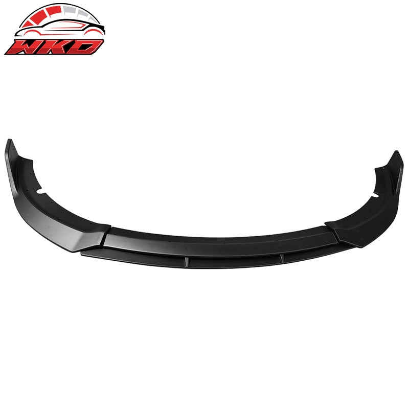 Fits 15-23 Dodge Charger SRT V2 Style Front Lip Spoiler Matte Black ABS 4PC