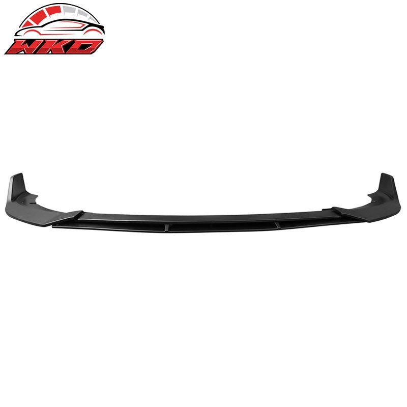 Fits 15-23 Dodge Charger SRT V2 Style Front Lip Spoiler Matte Black ABS 4PC
