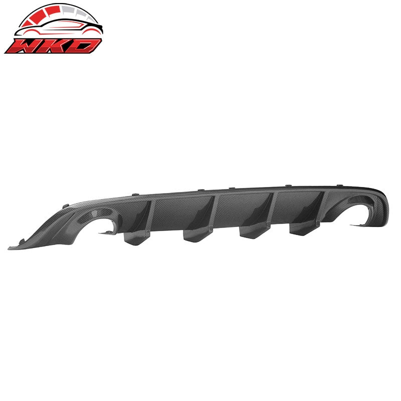 Fits 15-23 Dodge Charger SRT Rear Bumper Lip Diffuser Valance Carbon Fiber Print