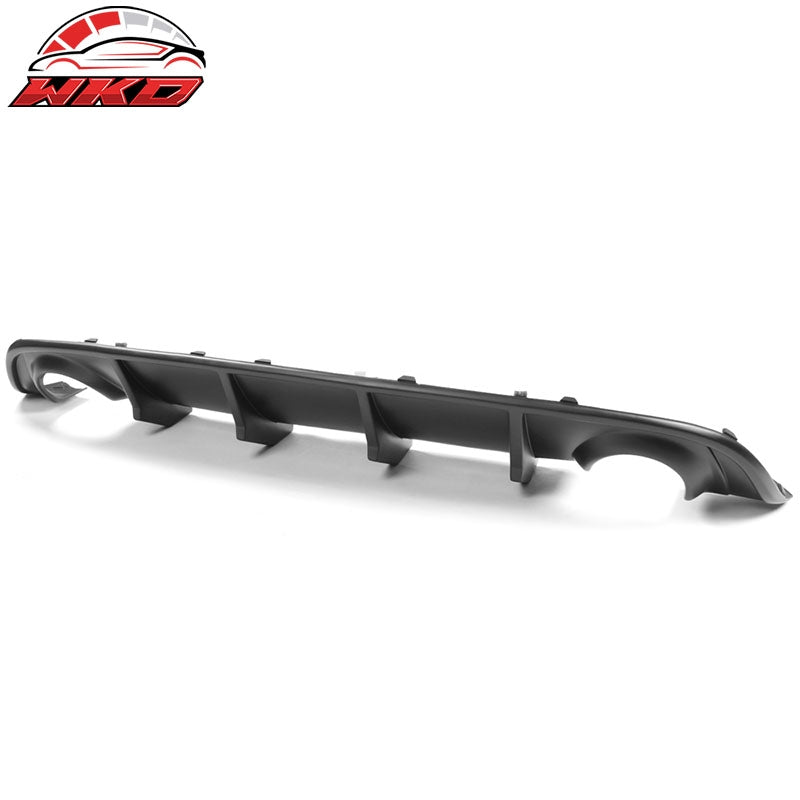 Fits 15-23 Dodge Charger SRT V2 Style Rear Bumper Lip Diffuser Matte Black