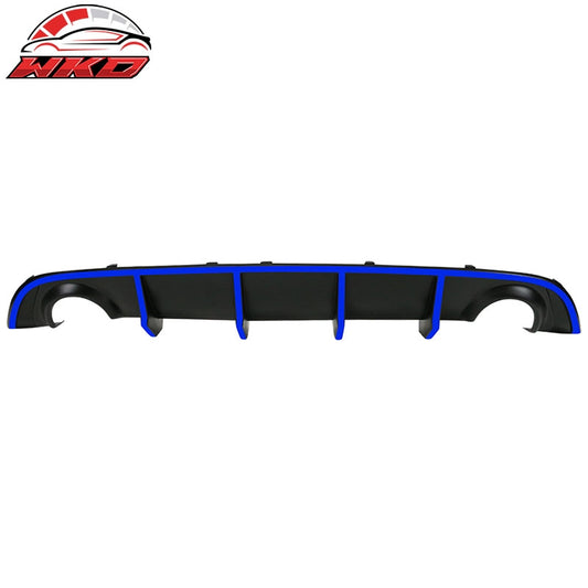 Wholesale 15-23 Dodge Charger SRT V2 Style Rear Diffuser with Blue Reflective Tape