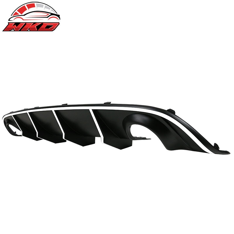 Fits 15-23 Dodge Charger SRT V2 Style Rear Diffuser with White Reflective Tape