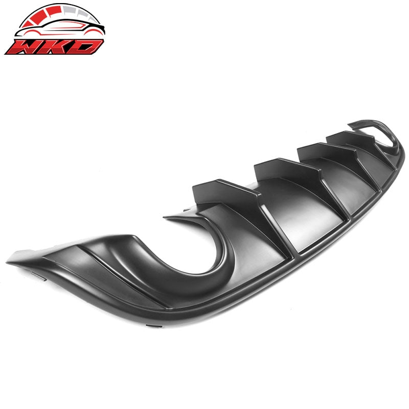 Fits 15-23 Dodge Charger SRT V2 Style Rear Diffuser with White Reflective Tape
