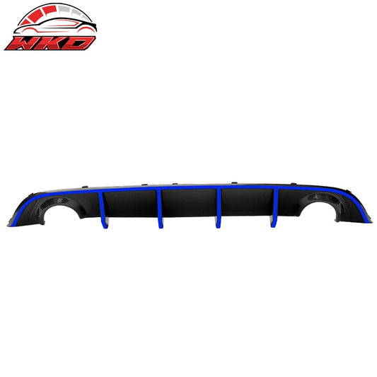 Wholesale 15-23 Dodge Charger SRT V2 Style Rear Diffuser with Blue Reflective Tape