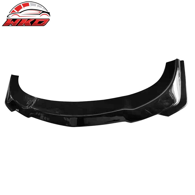Fits 15-23 Dodge Charger SRT V3 Style Front Bumper Lip Spoiler PP Gloss Black