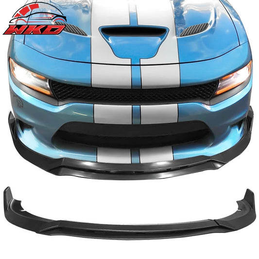 Wholesale 15-23 Dodge Charger SRT V3 Style Matte Black Front Bumper Lip Spoiler 4PCS