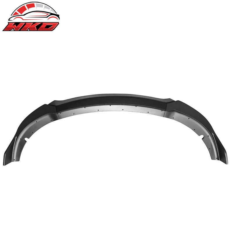 Fits 15-23 Dodge Charger SRT V3 Style Matte Black Front Bumper Lip Spoiler 4PCS