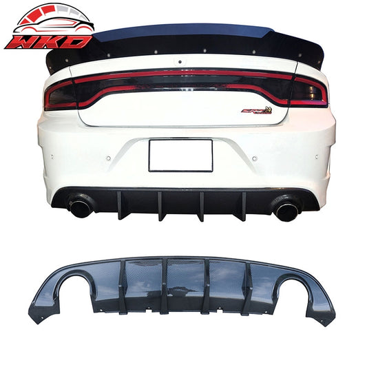 Wholesale 15-23 Dodge Charger SRT V3 Style Rear Bumper Diffuser Carbon Fiber Print