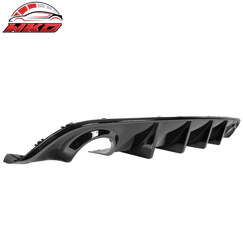 Fits 15-23 Dodge Charger SRT V3 Style Gloss Black Rear Bumper Diffuser - PP